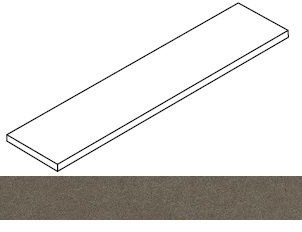Ступень Forte dei Marmi Rock Alpine Brown угловая левая 33x160
