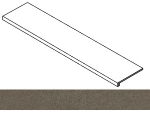 Ступень Forte dei Marmi Rock Alpine Brown фронтальная 33x160