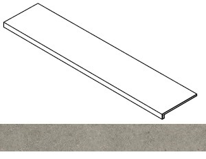 Ступень Forte dei Marmi Rock Lunar Grey фронтальная 33x120