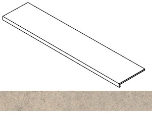 Ступень Forte dei Marmi Rock Moleanos Cream фронтальная 33x120