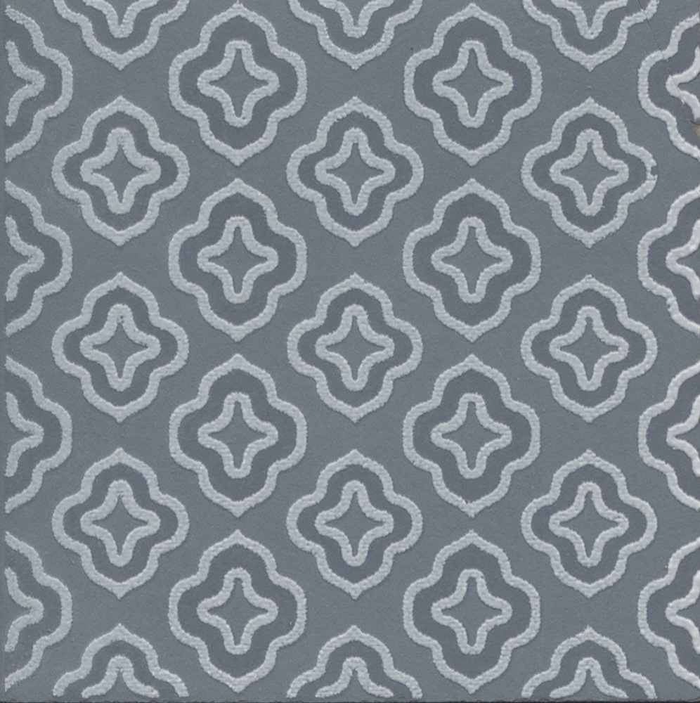 Декор Агуста 2 синий матовый 9,8x9,8