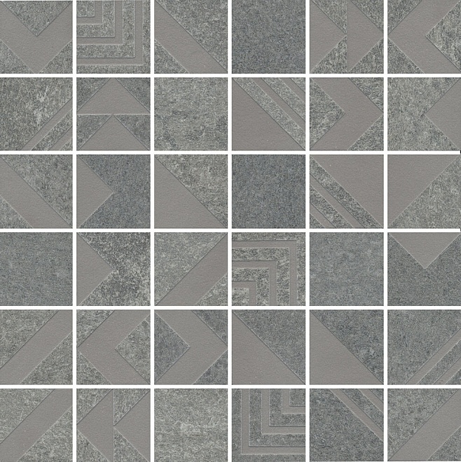 Декор Про Нордик мозаичный серый 30x30