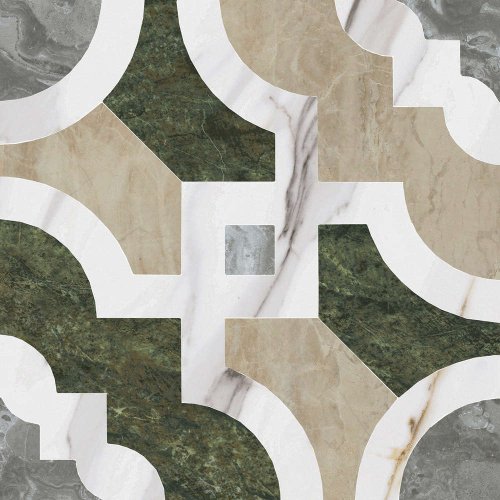 Декор Риальто Нобиле наборный лаппатированный 30x30x0,9