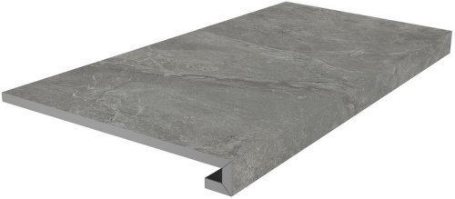 Ступень клееная Риальто серый тёмный матовый 33x80x0,9