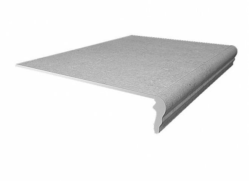 Ступень фронтальная Аллея серый светлый  30x30x0,8