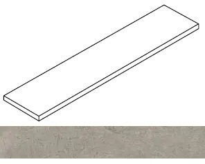 Ступень Rinascente Fusion Argilla угловая левая 33x120
