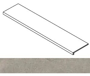 Ступень Rinascente Fusion Argilla фронтальная 33x120