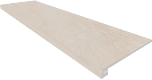 Комплект (Ступень AEM00 (33x120x9) непол. (прямоугол. бортик) без насечек + Подступенок (14,5x120x9))