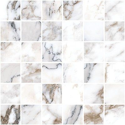 Мозаика Marble-X Бреча Капрайа Белый Лаппато Ректификат 5х5 30х30