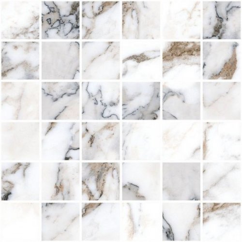Marble-X Мозаика Бреча Капрайа Белый ЛПР 30x30 (5x5)