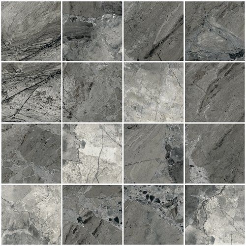 Marbleset Мозаика Иллюжн Темно-Серый 7ЛПР 7,5х7,5 30х30