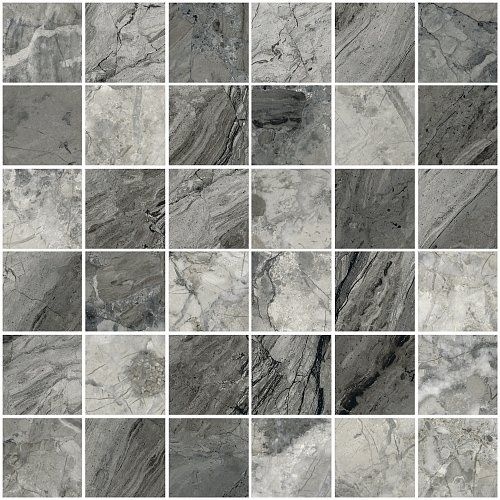 Marbleset Мозаика Иллюжн Темно-Серый 7ЛПР 5х5 30х30