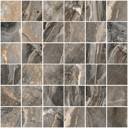Marbleset Мозаика Оробико Темный Греж 7ЛПР 5х5 30х30