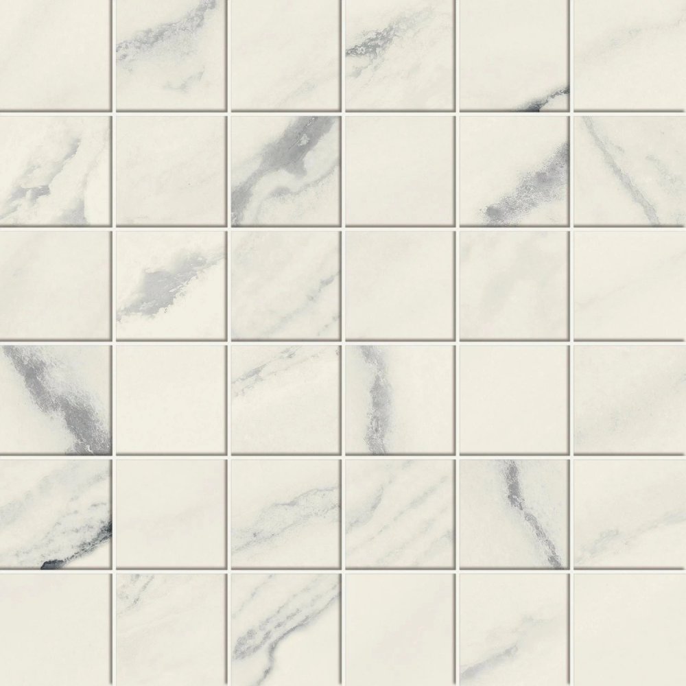 Forte Dei Marmi Panda White Mosaic  30×30