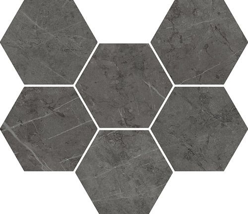 Charme Evo Floor Antracite Mosaico Hexagon 25х29