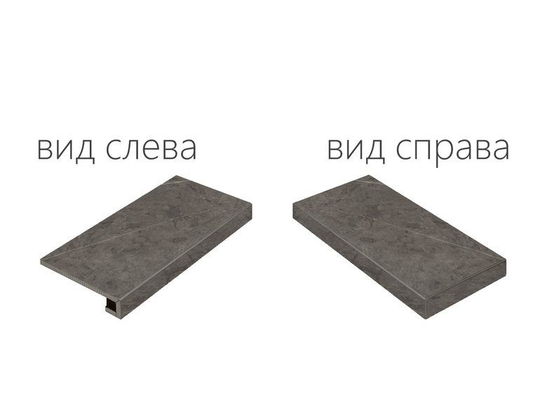 Charme Evo Antracite Scalino Angolare Destro 33х80