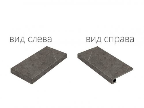Charme Evo Antracite Scalino Angolare Sinistro 33х60