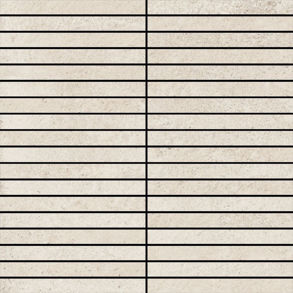 Eternum Snow Mosaico Strip  30×30