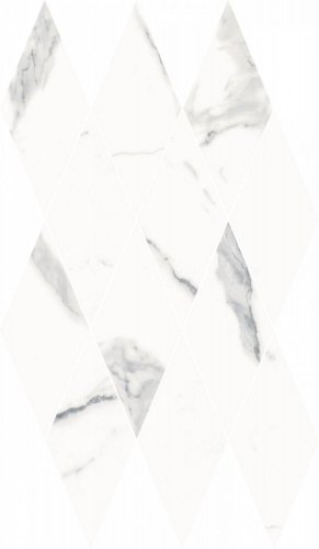 Stellaris Statuario White Mosaico Diamond  28×48