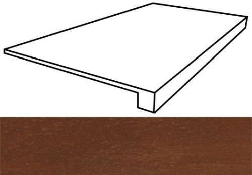 Surface Scalino Frontale Corten Nat Rett 33x60