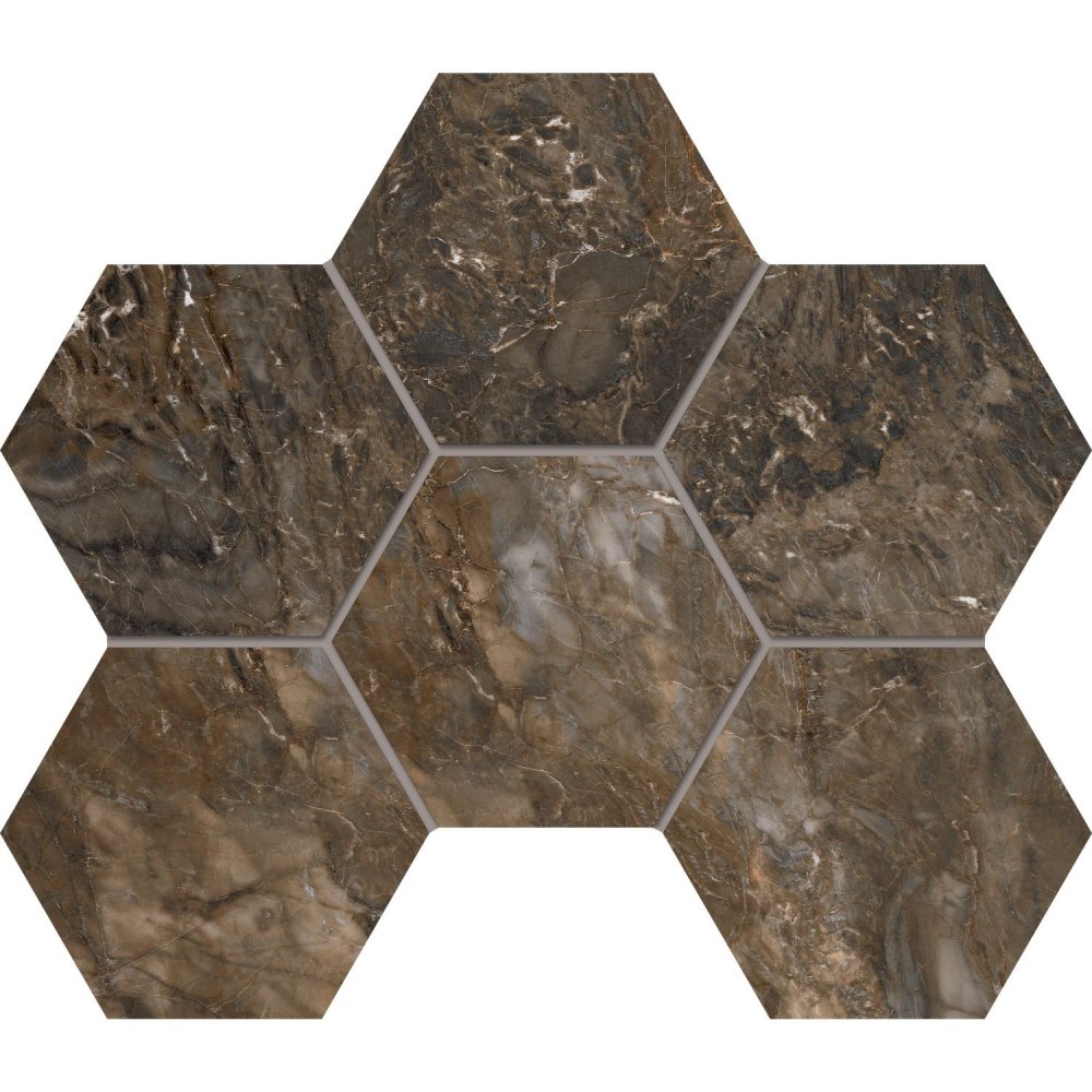 Мозаика BR04 Hexagon 25x28,5 полир.
